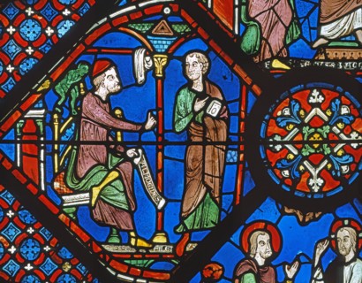 Vitrail de la cathédrale Notre-Dame de Chartres.