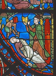 Vitrail de la cathédrale Notre-Dame de Chartres.