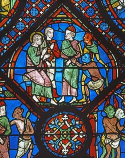 Vitrail de la cathédrale Notre-Dame de Chartres.