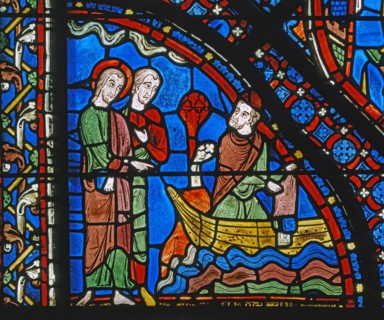 Vitrail de la cathédrale Notre-Dame de Chartres.
