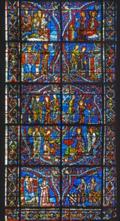 Vitrail de la cathédrale Notre-Dame de Chartres.
