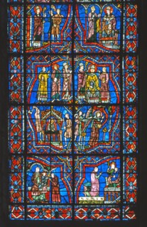 Vitrail de la cathédrale Notre-Dame de Chartres.