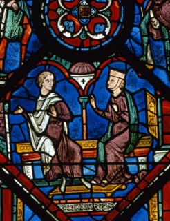 Vitrail de la cathédrale Notre-Dame de Chartres.