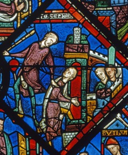 Vitrail de la cathédrale Notre-Dame de Chartres.