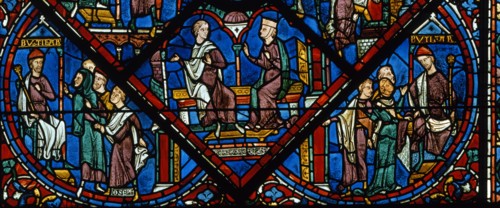 Vitrail de la cathédrale Notre-Dame de Chartres.