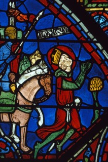 Vitrail de la cathédrale Notre-Dame de Chartres.