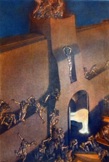 "La Divine Comédie", l'Enfer : L'ange envoyé par Dieu ouvre à Dante et Virgile les portes de la ville enflammée de Dité