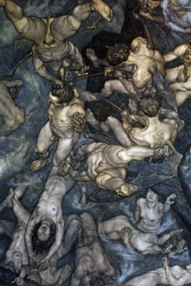 "The Divine Comedy", Inferno: Barrators are immersed in boiling pitch