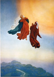 "La Divine Comédie", le Paradis : Montée au ciel de Dante et Béatrice