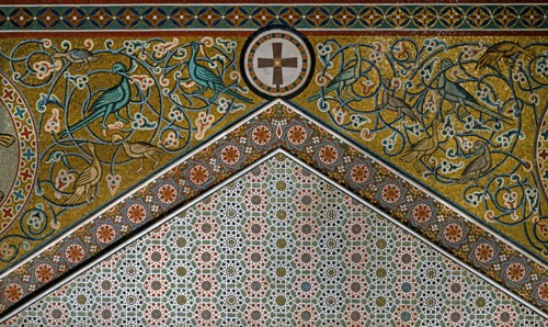 Trône royal de la chapelle palatine de Palerme (détail)