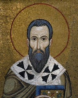Chapelle palatine de Palerme
Mosaïques byzantines du mur gauche du transept
Basile de Césarée