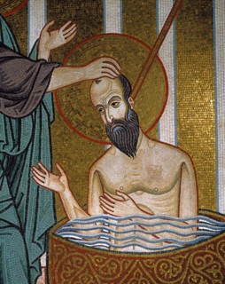Chapelle palatine de Palerme
Mosaïque byzantine de la nef
Ananie de Damas, disciple de Jésus,