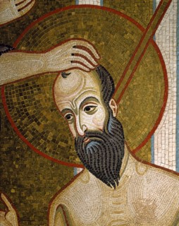 Chapelle palatine de Palerme
Mosaïque byzantine de la nef
Ananie de Damas, disciple de Jésus,