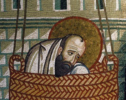 Chapelle palatine de Palerme
Mosaïque byzantine de la nef
L'évasion de Damas de saint Paul, dans