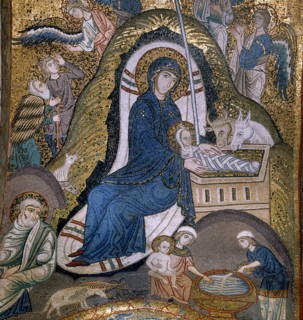 Eglise Santa Maria dell'Ammiraglio, dite "La Martorana", à Palerme (Sicile)
Mosaïque byzantine de