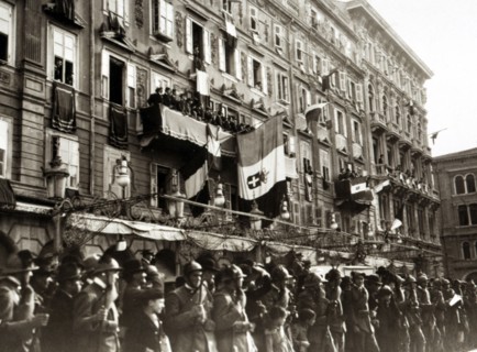 Libération de la ville de Trieste, en 1918