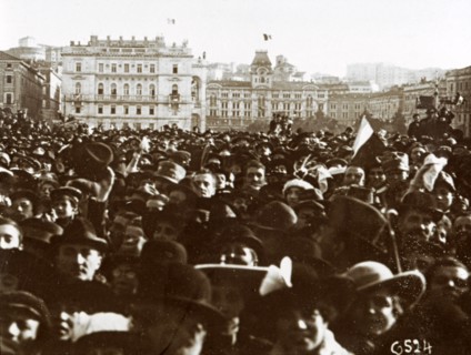 Libération de la ville de Trieste, en 1918