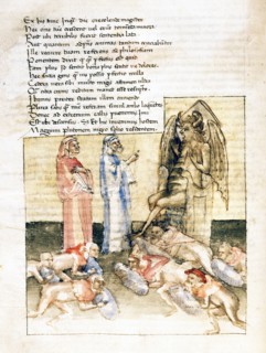 La Divine Comédie, l'Enfer : Dante et Virgile face à Pluton