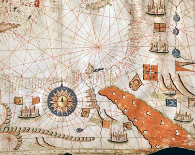 Marine chart of the Mediterranean Basin, the Black Sea and the Azov Sea