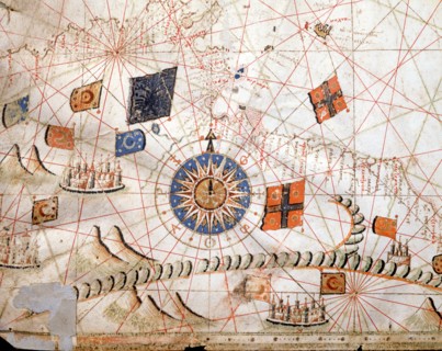 Marine chart of the Mediterranean Basin, the Black Sea and the Azov Sea