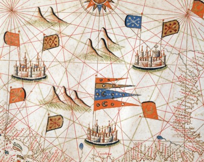 Marine chart of the Mediterranean Basin, the Black Sea and the Azov Sea