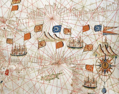 Marine chart of the Mediterranean Basin, the Black Sea and the Azov Sea