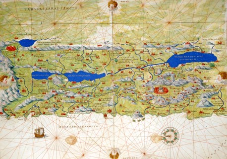 Map of the Holy Land, Jerusalem and the Holy Sepulchre