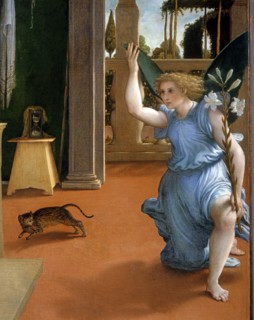 Lotto, L'Annonciation (détail)