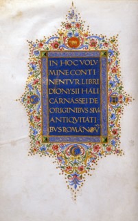 Manuscrit "De originibus sive antiquitatibus Romanorum"