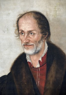 Cranach le Jeune, Portrait de Philippe Mélanchthon (détail)