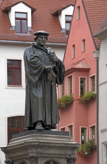 Statue de Martin Luther à Eisleben
