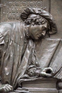 Martin Luther traduisant la Bible en allemand