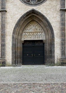 Portail de la Stadtkirche de Wittemberg