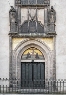 Portail de la Schlosskirche de Wittemberg