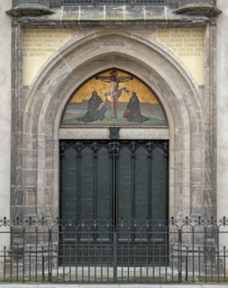 Portail de la Schlosskirche de Wittemberg