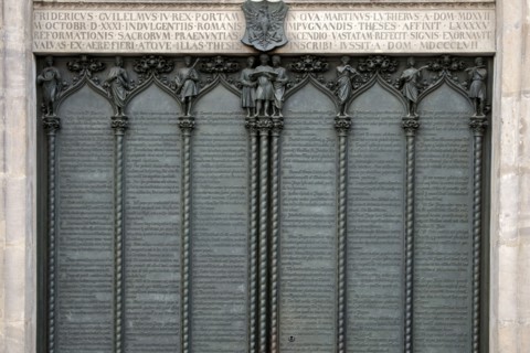 Portail de la Schlosskirche de Wittemberg (détail)