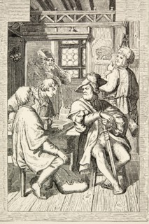 La vie de Martin Luther : Luther rencontre les étudiants Suisses dans l'auberge "L'Ours Noir" à Iéna