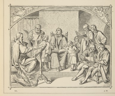 La vie de Martin Luther : Luther chantant chez lui