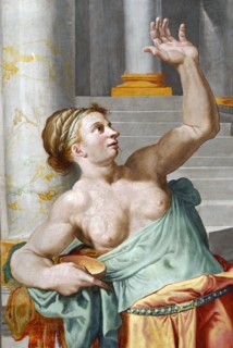 Tibaldi, Ulysse et la magicienne Circé (détail)