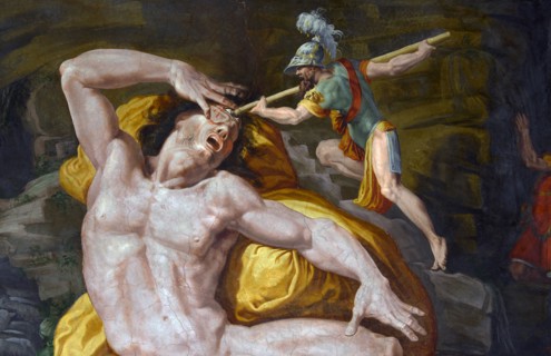 Tibaldi, Ulysse et le cyclope Polyphème (détail)