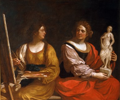 Le Guerchin, Allégorie de la peinture et de la sculpture