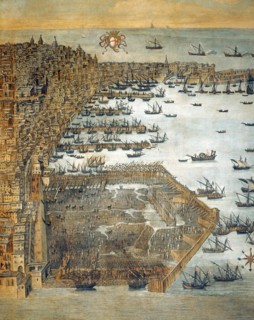 View of the Port of Genoa in 1597