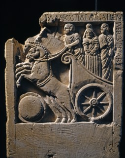 Camin's funeral stele representing the deceased's journey to the Au-dela