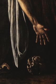 Caravaggio, The Raising of Lazarus (detail)