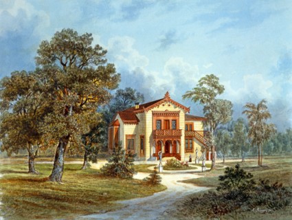 Alberto Rieger, Vue du chalet "Villa Revoltella"