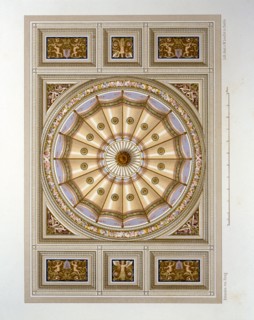 Hitzig, Décoration de plafond de la chambre bleue du palais Revoltella à Trieste