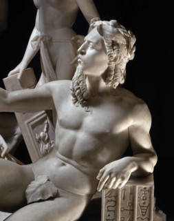 Pietro Magni, allégorie du Canal de Suez (détail)
