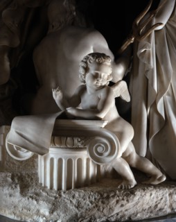 Pietro Magni, allégorie du Canal de Suez (détail)