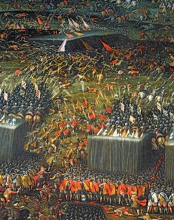 La Bataille de la Montagne Blanche près de Prague, le 8 novembre 1620. Quatrième phase : les troupes de Frédéric V du Palatinat sont vaincues par celles de Ferdinand II du Saint-Empire (détail)
