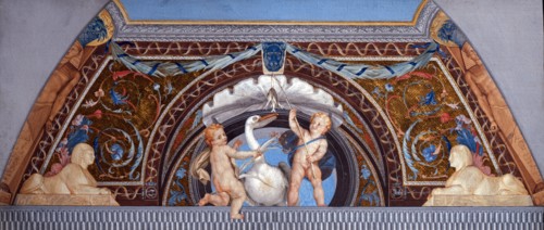Mengs, Projet pour la décoration d'une voûte : Putti et pélican